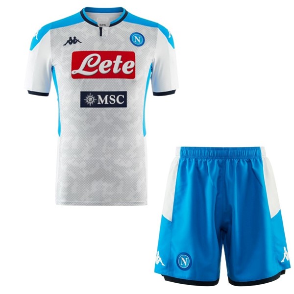 Pantalones Napoli 3ª Niño 2019 2020 Blanco Azul